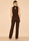 Chocolate Chic High Neck Wide Leg Jumpsuit