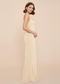 Cream Square Neck Ruched Backless Maxi Dress